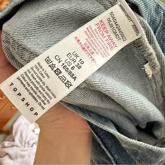 TOPSHOP Blue Denim Belted Jacket - Picture 7 of 7